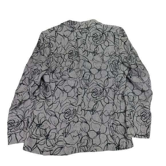 Ted Baker Mens Slim Fit Floral Linen Pekhumj Suit Jacket Purple Black 4 - Picture 4 of 5